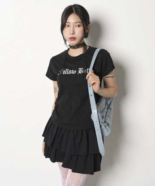 FOLLOWIN（フォロウィン）の「【ベルト部分で長さ変更可能】ダブルベルトショルダーバッグ（ショルダーバッグ・レディース・ブラウン/ピンク/ブラック/スカイブルー・ONE SIZE）」の11枚目の写真