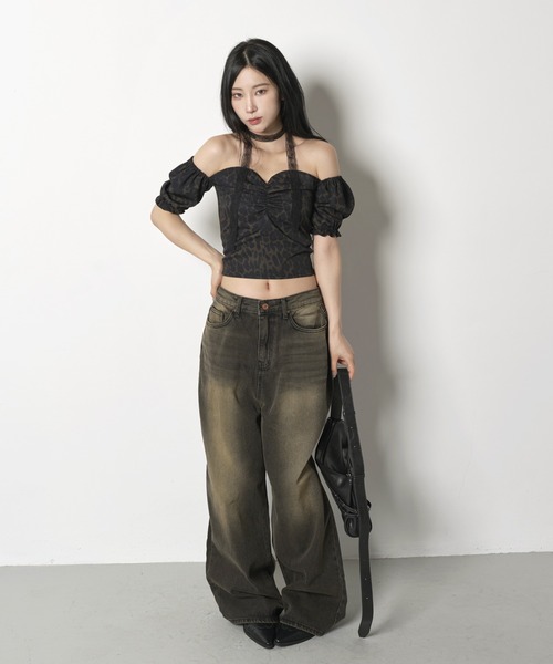 FOLLOWIN（フォロウィン）の「【ベルト部分で長さ変更可能】ダブルベルトショルダーバッグ（ショルダーバッグ・レディース・ブラウン/ピンク/ブラック/スカイブルー・ONE SIZE）」の17枚目の写真