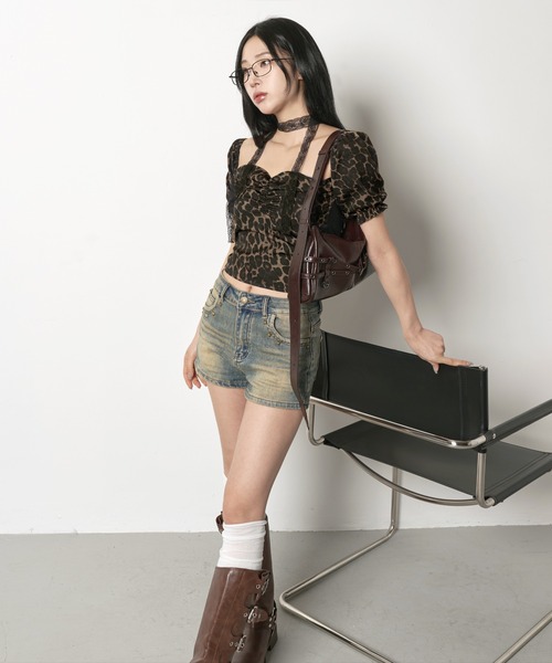 FOLLOWIN（フォロウィン）の「【ベルト部分で長さ変更可能】ダブルベルトショルダーバッグ（ショルダーバッグ・レディース・ブラウン/ピンク/ブラック/スカイブルー・ONE SIZE）」の19枚目の写真