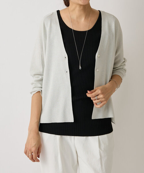 BEARDSLEY（ビアズリー）の「カットドロップネックレス(シルバー)（ネックレス・レディース・ゴールド・FREE）」の3枚目の写真