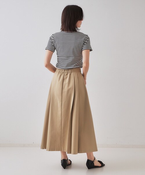 OPAQUE.CLIP（オペークドットクリップ）の「フライスベーシックTシャツ【洗濯機洗い可】（Tシャツ/カットソー・レディース・ネイビー/ホワイト/ブラック/ホワイト系3・42/40/38/36）」の15枚目の写真