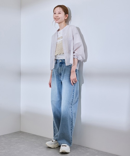 ROPE' PICNIC（ロペピクニック）の「クロシェビスチェ/リンクコーデ（ベスト・レディース・ホワイト/チャコールグレー/ベージュ・38）」の18枚目の写真