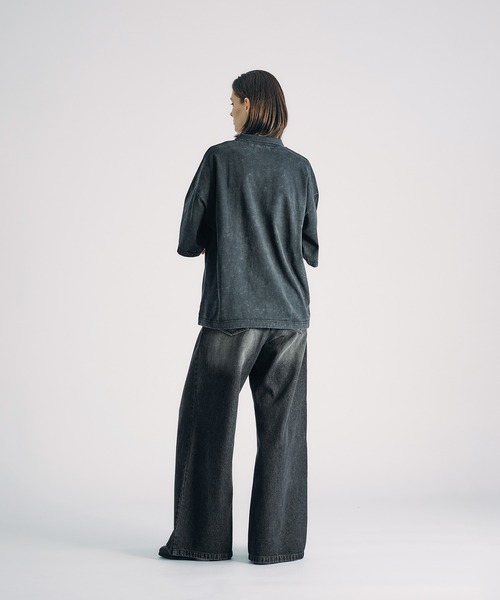 SELLE GLANT(セレグランテ)の「HALF ZIP SNOW POWDER POLO SHIRT/ハーフジップスノーパウダーポロシャツ(ポロシャツ・メンズ・ブラック/グレー・MEDIUM/LARGE/SMALL)」の14枚目の写真