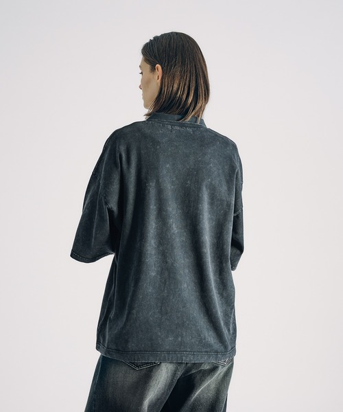 SELLE GLANT(セレグランテ)の「HALF ZIP SNOW POWDER POLO SHIRT/ハーフジップスノーパウダーポロシャツ(ポロシャツ・メンズ・ブラック/グレー・MEDIUM/LARGE/SMALL)」の8枚目の写真