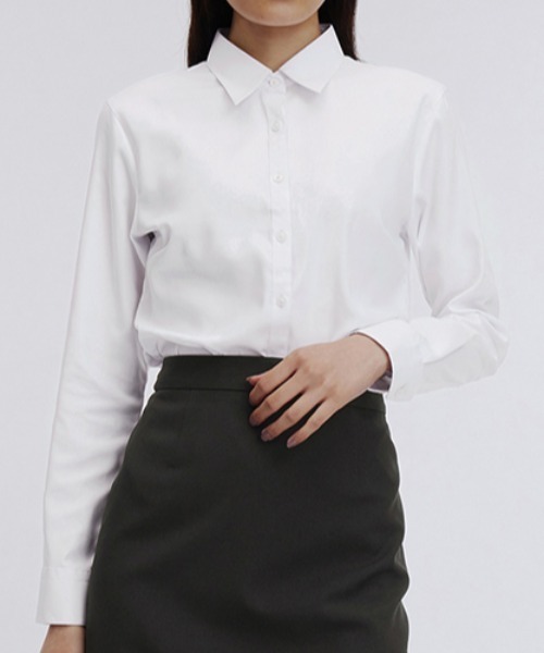 スーパーイージーアイロン】機能性充実！長袖レギュラーカラーシャツ