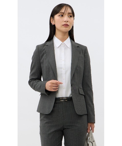 AOYAMA(アオヤマ)の「【スーパーイージーアイロン】機能性充実!長袖レギュラーカラーシャツ/ホワイト/サックスブルー/ピンク|通勤&オフィス&入卒&セレモニー&オケージョン|ストレッチ・UVカット・透け軽減|【WEB限定】(ビジネスシャツ・レディース・ピンク/サックスブルー/ホワイト/ホワイト系その他・11号/9号/13号/17号/7号/15号)」の7枚目の写真