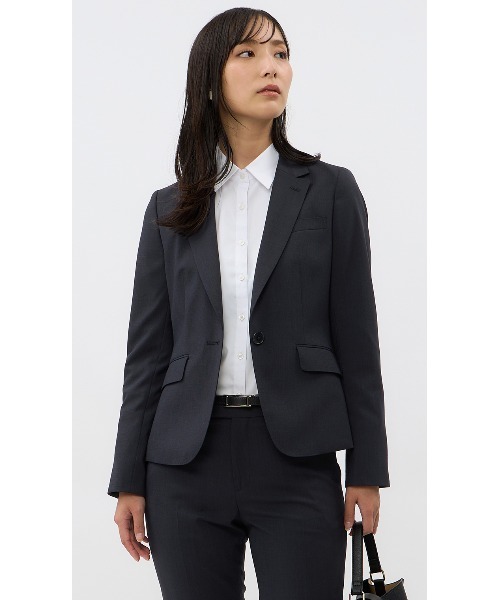 AOYAMA(アオヤマ)の「【スーパーイージーアイロン】機能性充実!長袖レギュラーカラーシャツ/ホワイト/サックスブルー/ピンク|通勤&オフィス&入卒&セレモニー&オケージョン|ストレッチ・UVカット・透け軽減|【WEB限定】(ビジネスシャツ・レディース・ピンク/サックスブルー/ホワイト/ホワイト系その他・11号/9号/13号/17号/7号/15号)」の19枚目の写真