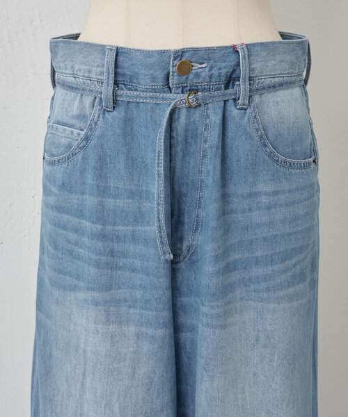 BEARDSLEY（ビアズリー）の「《FRIPIER》8.5OZルーズデニム（デニムパンツ・レディース・インディゴブルー・FREE）」の21枚目の写真