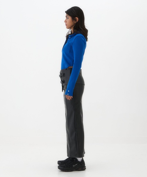 BEEDEN(ビーデン)の「VEGAN LEATHER LONG SKIRT(スカート・レディース・ブラック・SMALL/MEDIUM)」の3枚目の写真