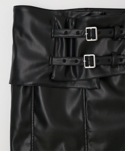 BEEDEN(ビーデン)の「VEGAN LEATHER LONG SKIRT(スカート・レディース・ブラック・SMALL/MEDIUM)」の8枚目の写真