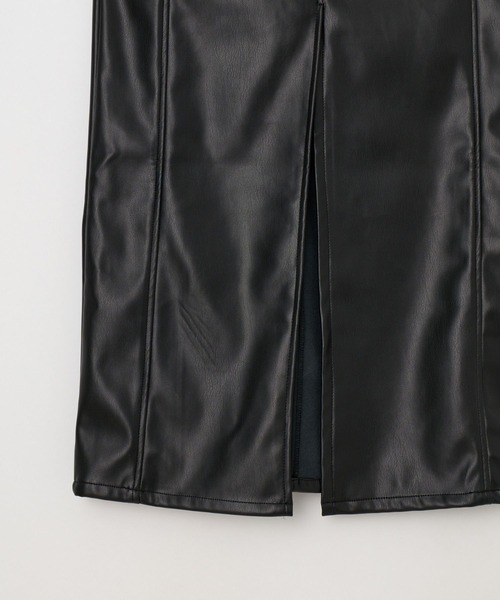 BEEDEN(ビーデン)の「VEGAN LEATHER LONG SKIRT(スカート・レディース・ブラック・SMALL/MEDIUM)」の10枚目の写真