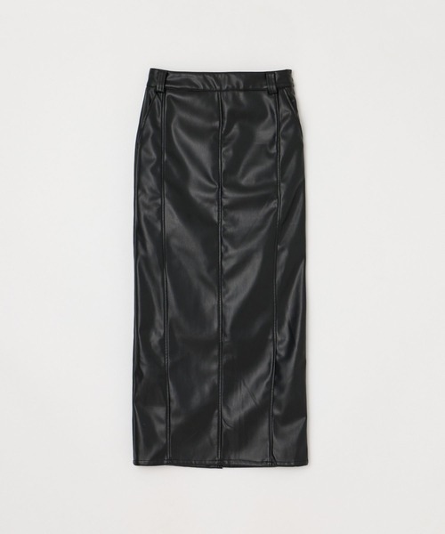 BEEDEN(ビーデン)の「VEGAN LEATHER LONG SKIRT(スカート・レディース・ブラック・SMALL/MEDIUM)」の12枚目の写真