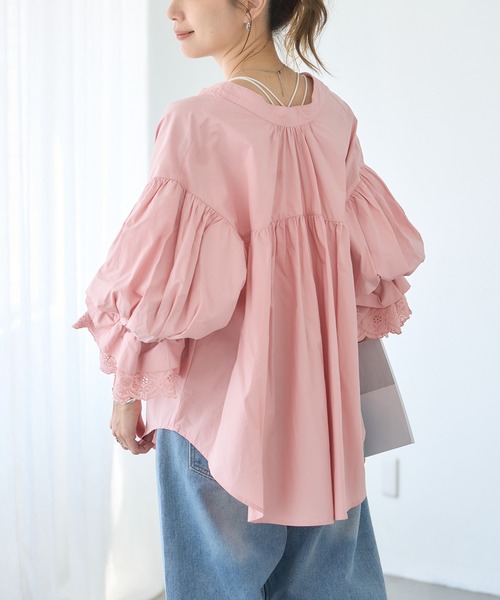 セール】ボリューム袖ブラウス フリル袖ブラウス ぽわん袖 ボリューム