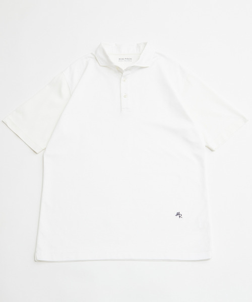 MEN'S MELROSE（メンズメルローズ）の「《WEB限定》ICE PACK NYLON ホリゾンタルカラーポロシャツ | 接触冷感 / 速乾（ポロシャツ・メンズ・チャコールグレー/ブラック/ホワイト/ベージュ/ネイビー/ブラウン・2/3/4/5）」の13枚目の写真