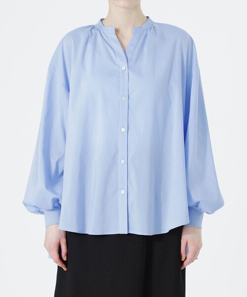 Ballsey マーガレットカットジャカード ウエストギャザーブラウス 24SS Ballsey ブラウス シャツ マーガレットカットジャカード