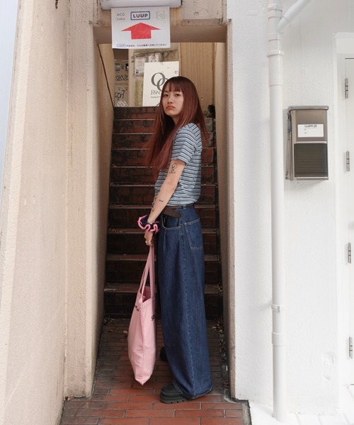 TEEN BOOP（ティーンブープ）の「マルチボーダーコンパクトTee（Tシャツ/カットソー・レディース・ブルー/ブラック/イエロー・FREE）」の11枚目の写真