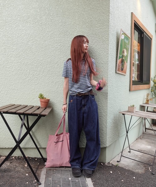 TEEN BOOP（ティーンブープ）の「マルチボーダーコンパクトTee（Tシャツ/カットソー・レディース・ブルー/ブラック/イエロー・FREE）」の15枚目の写真