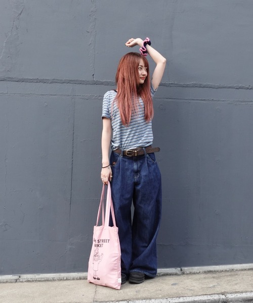 TEEN BOOP（ティーンブープ）の「マルチボーダーコンパクトTee（Tシャツ/カットソー・レディース・ブルー/ブラック/イエロー・FREE）」の16枚目の写真