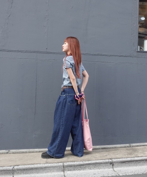 TEEN BOOP（ティーンブープ）の「マルチボーダーコンパクトTee（Tシャツ/カットソー・レディース・ブルー/ブラック/イエロー・FREE）」の18枚目の写真