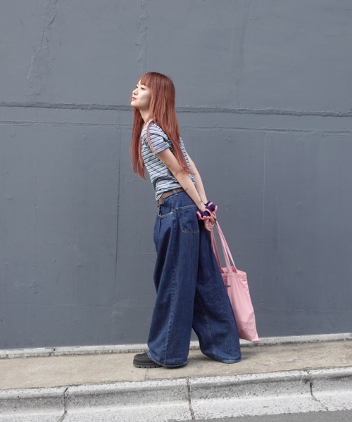 TEEN BOOP（ティーンブープ）の「マルチボーダーコンパクトTee（Tシャツ/カットソー・レディース・ブルー/ブラック/イエロー・FREE）」の19枚目の写真