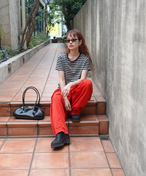 TEEN BOOP（ティーンブープ）の「マルチボーダーコンパクトTee（Tシャツ/カットソー・レディース・ブルー/ブラック/イエロー・FREE）」の9枚目の写真