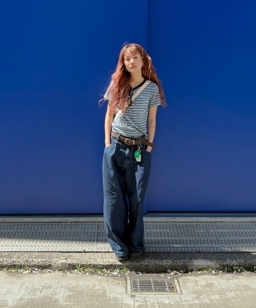 TEEN BOOP（ティーンブープ）の「マルチボーダーコンパクトTee（Tシャツ/カットソー・レディース・ブルー/ブラック/イエロー・FREE）」の20枚目の写真