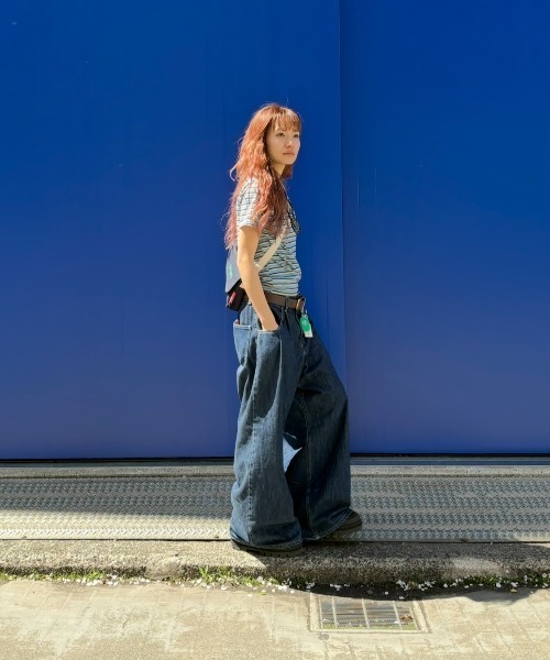 TEEN BOOP（ティーンブープ）の「マルチボーダーコンパクトTee（Tシャツ/カットソー・レディース・ブルー/ブラック/イエロー・FREE）」の21枚目の写真