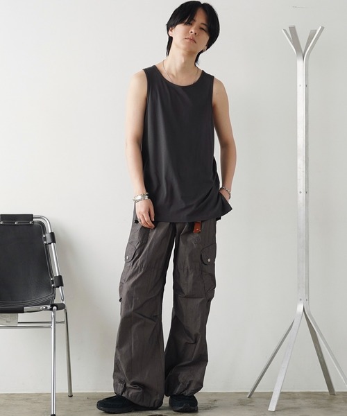パンツ C/N WASHER CURVED FLARE WIDE CARGO C/N WASHER CURVED FLARE WIDE CARGO（カーゴパンツ）｜WYM