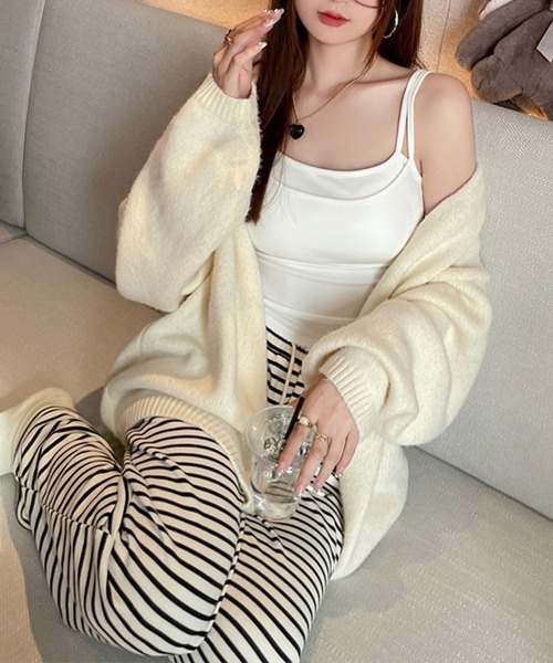 Miniministore(ミニミニストア)の「カップ付きキャミソール ブラトップ韓国風(キャミソール・レディース・ブラック/グレー/ホワイト/ブラウン/ピンク・FREE)」の6枚目の写真