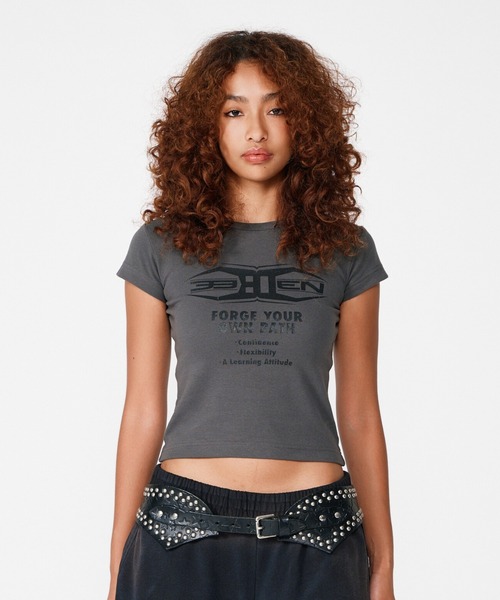 ディズニープリンセスのベビーグッズも大集合 GLITTER LOGO TEE（Tシャツ/カットソー）｜BEEDEN（ビーデン FIT トップス