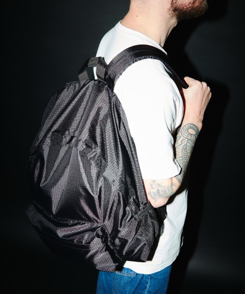 PACKING(パッキング)の「PACKING/パッキング/RIP STOP BACKPACK/リップストップバックパック/PA-051(バックパック/リュック・メンズ・ブラック・F)」の9枚目の写真