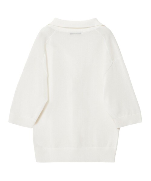 セール】コットンアセテートスキッパー衿プルオーバー（ニット