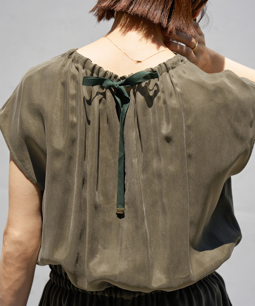 IENA キュプラギャザーネックオールインワン 38 新品タグ付き