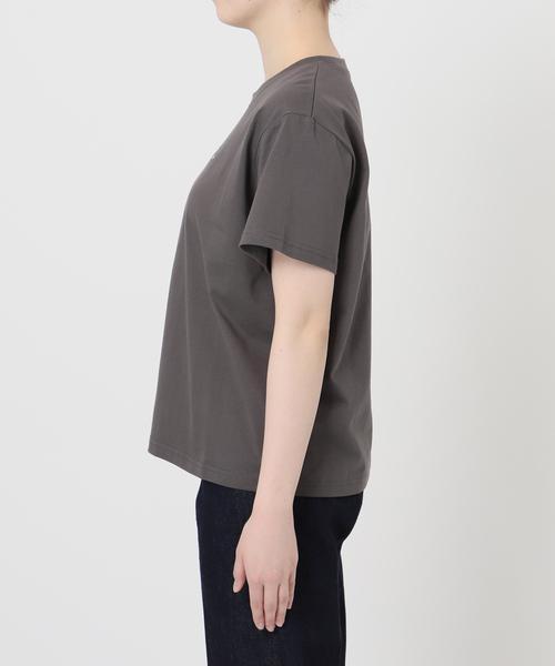 B.C STOCK(ベーセーストック)の「ウォッシャブル / ワンポイント刺繍TEE(Tシャツ/カットソー・レディース・ホワイト/スミクロ・FREE)」の13枚目の写真