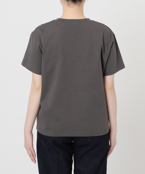 B.C STOCK(ベーセーストック)の「ウォッシャブル / ワンポイント刺繍TEE(Tシャツ/カットソー・レディース・ホワイト/スミクロ・FREE)」の12枚目の写真