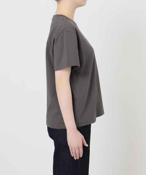 B.C STOCK(ベーセーストック)の「ウォッシャブル / ワンポイント刺繍TEE(Tシャツ/カットソー・レディース・ホワイト/スミクロ・FREE)」の11枚目の写真