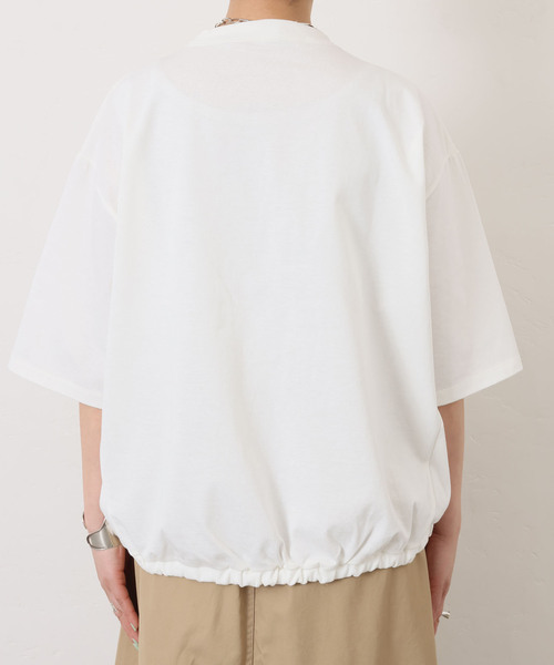 JOURNAL STANDARD LUXE（ジャーナルスタンダード　ラックス）の「バスクジャージー バルーンT（Tシャツ/カットソー・レディース・ダークブルー/ブラック/ホワイト・FREE）」の19枚目の写真