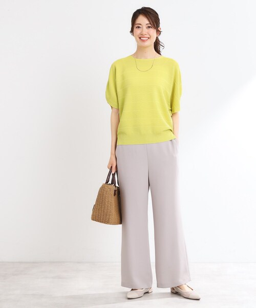 Reflect / リフレクト 【夏SALE／夏ニット】ドライタッチプルオーバーニット Reflect｜【夏SALE/夏ニット】ドライタッチプルオーバーニット