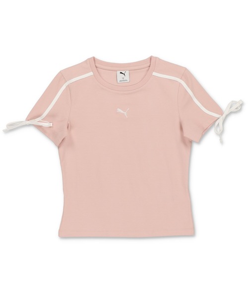 国内配送★PUMA★リボン スリム ショート Tシャツ 可愛い3色 セール】【PUMA / プーマ】ウィメンズ T7 モダン ディライト