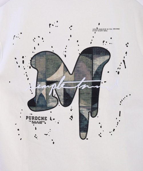 WESTSEA(ウエストシー)の「パッチワークテイスト プリントロゴ 半袖Tシャツ(Tシャツ/カットソー・メンズ・ブラック/ホワイト・M/L/XL)」の10枚目の写真