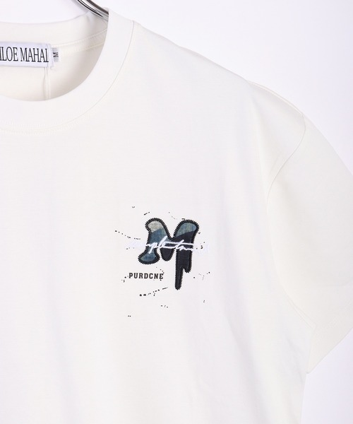 WESTSEA(ウエストシー)の「パッチワークテイスト プリントロゴ 半袖Tシャツ(Tシャツ/カットソー・メンズ・ブラック/ホワイト・M/L/XL)」の9枚目の写真