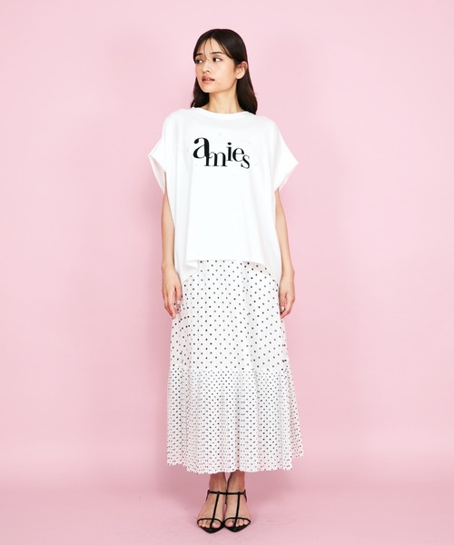 tシャツ パール*ロゴプリントボックスTシャツ「洗濯機で洗える」 レディース セール】パール*ロゴプリントボックスTシャツ≪洗濯機で洗える