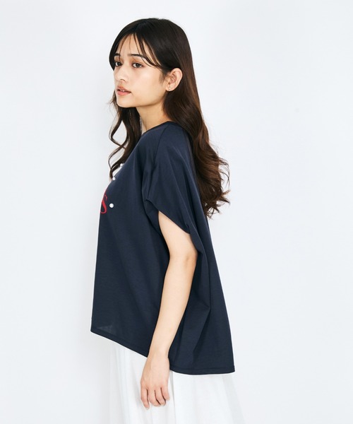 tシャツ パール*ロゴプリントボックスTシャツ「洗濯機で洗える」 レディース セール】パール*ロゴプリントボックスTシャツ≪洗濯機で洗える