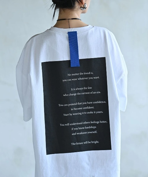 funda mine（ファンダマイン）の「【日本製】UNISEX マインドTシャツ（Tシャツ/カットソー・レディース・ブラック/ホワイト・02/01）」の2枚目の写真