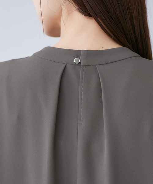 『ろもこ※プロフ必読』パドカレ　半袖ブラウス　グレー ろもこ※プロフ必読様 専用』パドカレ 半袖ブラウス グレー