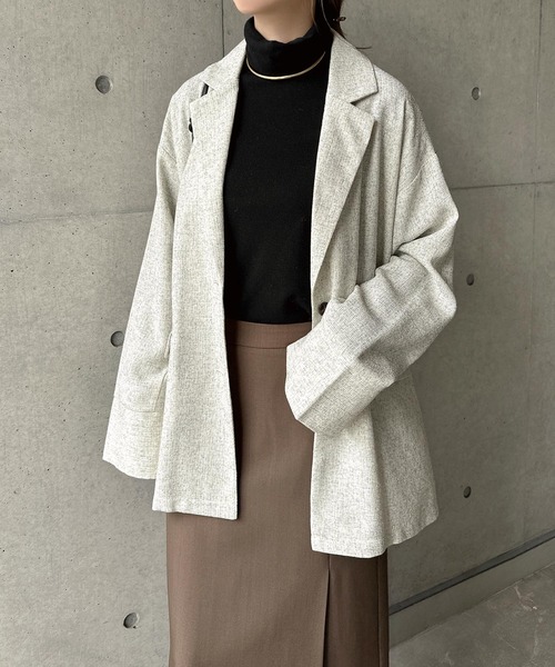 サマーツイードテーラードジャケット（テーラードジャケット）｜andme