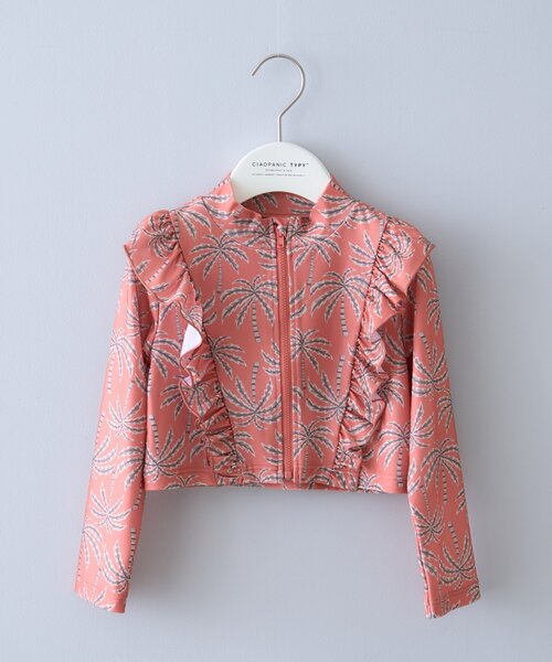 CIAOPANIC TYPY（チャオパニックティピー）の「【WEB限定】【KIDS】ポイントフリルクロップド丈ラッシュガード（ラッシュガード・キッズ・グリーン/オレンジ・MEDIUM/LARGE/SMALL/X-LARGE/XX-LARGE）」の15枚目の写真