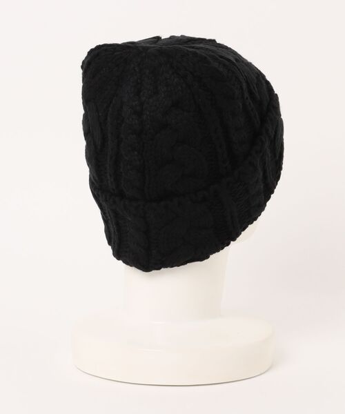 チチカカ（チチカカ）の「ケーブル編みニットキャップ（ニットキャップ/ビーニー・レディース・ブラック/アイボリー/レッド/パープル・FREE）」の21枚目の写真