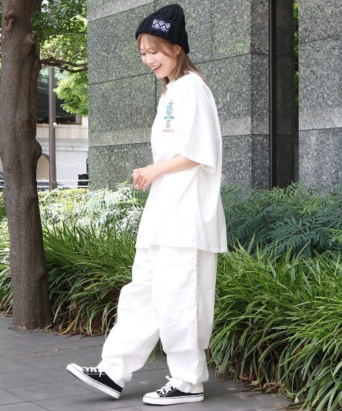 チチカカ（チチカカ）の「ケーブル編みニットキャップ（ニットキャップ/ビーニー・レディース・ブラック/アイボリー/レッド/パープル・FREE）」の5枚目の写真