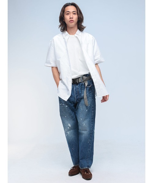 SAKAZEN(サカゼン)の「CREW ナチュラルストレッチ ボタンダウン 半袖 オックスシャツ(シャツ/ブラウス・メンズ・サックスブルー/ホワイト/ピンク/ネイビー・M/L/LL)」の5枚目の写真